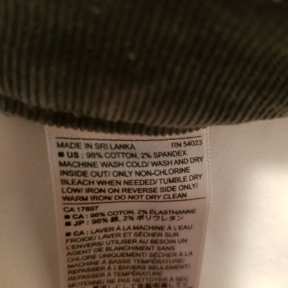 Banana Republic Soft Corduroy Skinny Jeans - Picture 12 of 12